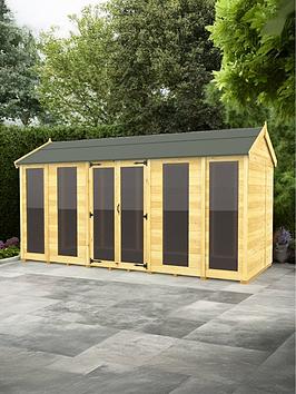 Diy Sheds 14 X 8 Apex Summer House (Full Height Window)