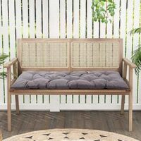 Living And Home Garden Seat Pad Dark Grey L 120Cm X W 50Cm