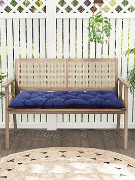 Living And Home Garden Seat Pad Navy Black L 120Cm X W 50Cm