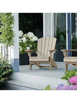 Keter Troy Adirondack Silver Sage Chair