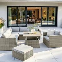 The Very Collection Antigua Corner Set With Rising Table