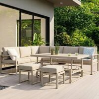 The Very Collection Pensacola Corner Sofa Outdoor Dining With Lift-Up Table