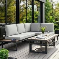 The Very Collection Roma Corner Set With Rising Table