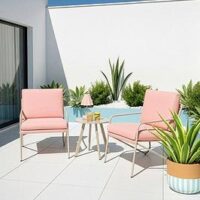 The Very Collection Palm Springs Bistro Set - Pink