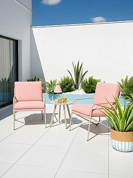 The Very Collection Palm Springs Bistro Set - Pink