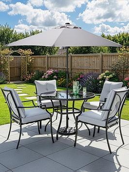 The Very Collection Seville 6 Piece Cushioned Dining Set