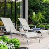 The Very Collection Set Of 2 Adjustable Loungers - Silver Grey