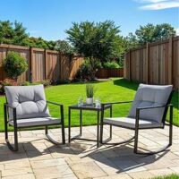 The Very Collection Santa Monica Rocker Set With Padded Seats