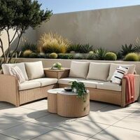 The Very Collection Cayman 5-Seater Corner Garden Sofa With Storage And Tables