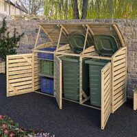 Rowlinson Classic Double Bin Store With Box Store