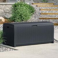 Suncast Missouri 276L Storage Box - Cyberspace Grey
