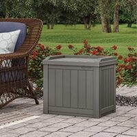 Suncast Florida 83L Storage Box - Stone Grey