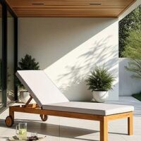 The Very Collection Garden Steamer Chair Wheeled With Cushion