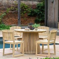 Gallery Direct Rialto Outdoor 4 Seater Dining Round Table