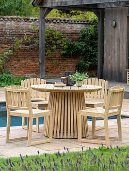 Gallery Direct Rialto Outdoor 4 Seater Dining Round Table