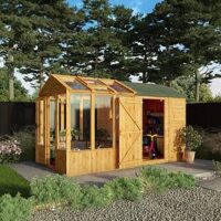 Mercia 12 X 6 Woodsman Styrene Greenhouse/Shed Combi