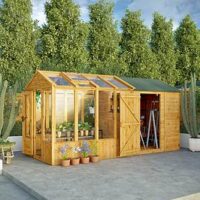 Mercia 14 X 6 Woodsman Styrene Greenhouse/Shed Combi
