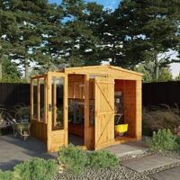 Mercia 8 X 8 Woodsman Styrene Greenhouse/Shed Combi