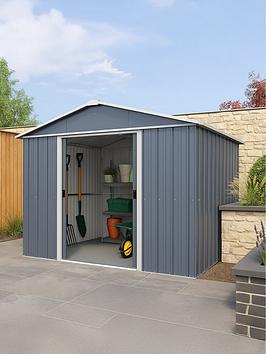 Yardmaster 10Ft X 8Ft Castleton Apex Roof Metal Shed