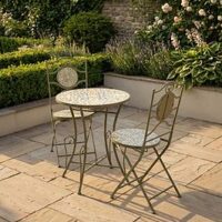 Scottish Everlastings Lemon Mosaic Bistro Set