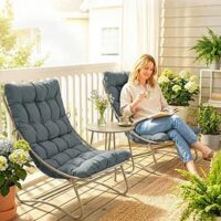 Outsunny Outdoor Bistro Set With Cushions