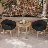 Royalcraft Roma Bistro Set With Eden Chairs
