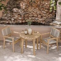 Royalcraft Roma Bistro Set With Stacking Chairs