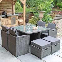 Royalcraft Paris 8-Seater Cube Outdoor Dining Set
