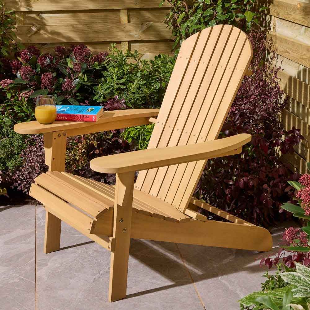 Alfresco Wooden Outdoor Armchair in Natural
