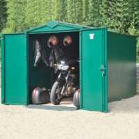 5'2 x 10'11 Asgard Secure Motorbike Garage Plus (1.52m x 3.33m)