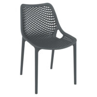 Aultas Polypropylene Garden Side Chair In Anthracite