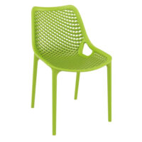 Aultas Polypropylene Garden Side Chair In Tropical Green