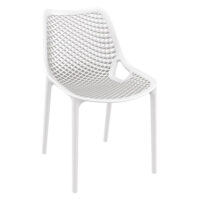 Aultas Polypropylene Garden Side Chair In White