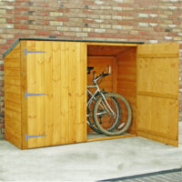 6' x 2'6 (1.89x0.75m) Shire Wooden Bike Shed & Garden Storage - No Floor