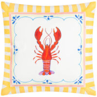 furn. Brunch Stripes Printed Outdoor Cushion - Multicolour - Size 45 cm x 45 cm