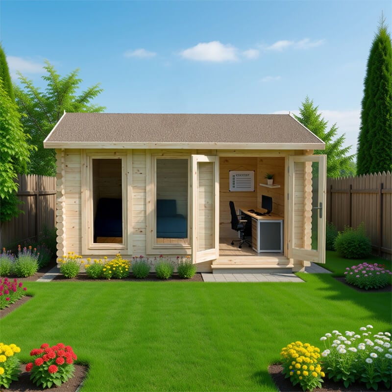 Forest Chiltern 4m x 3m Log Cabin (34mm) - Double Glazed