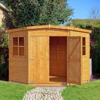 Shire Shiplap Corner Shed 8'x8' (2.33m x 2.33m)