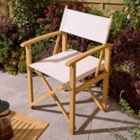 Cultivate Polyester Folding Chair in Natural