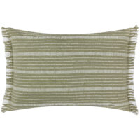 Yard Tide Textured Stripe Outdoor Cushion Cover - Green Cotton - Size 40 cm x 60 cm