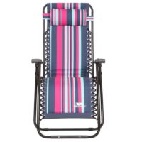 Trespass Glentilt Reclining Garden Chair/Recliner (Tropical Stripe) - Multicolour - One Size