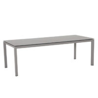 Draper Large Stone Rectangular Garden Dining Table In Sand