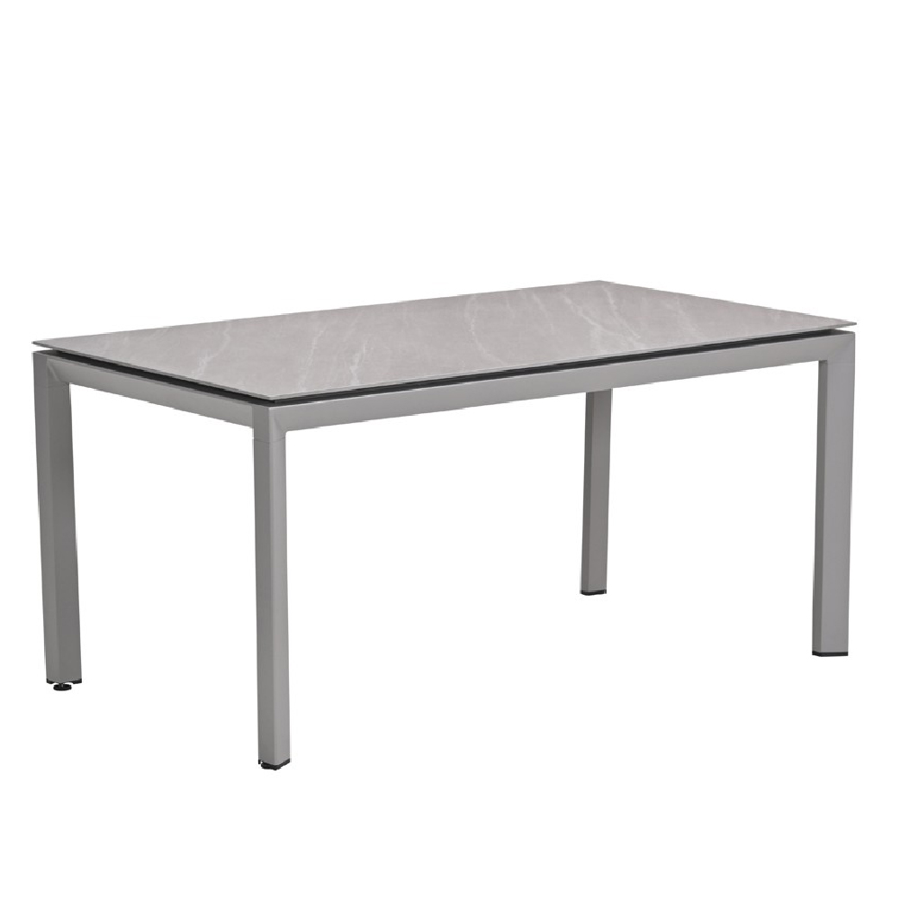 Draper Small Stone Rectangular Garden Dining Table In Sand