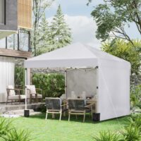 3 x 3 M Pop Up Gazebo with 2 Sidewalls