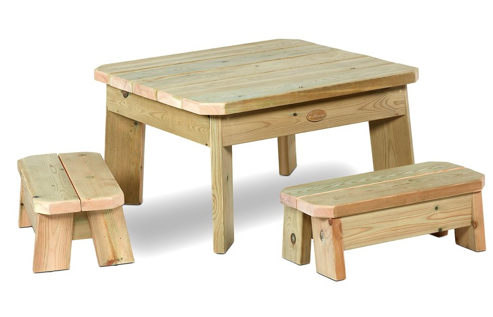Millhouse PreSchool Square Table and Bench Set
