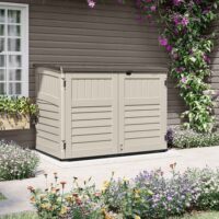 Forma Reinforced Resin Garden Pent Bike Store in Vanilla