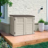 Forma Reinforced Resin Garden Storage Cabinet in Vanilla