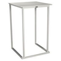 Kelowna Steel Outdoor Standing Table In White