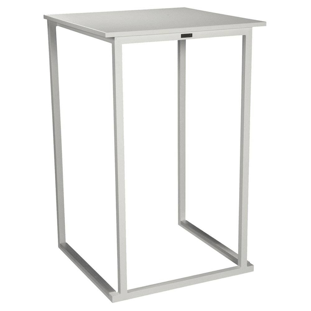 Kelowna Steel Outdoor Standing Table In White