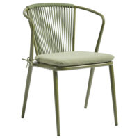 Kutztown Aluminium Outdoor Armchair In Olive Green