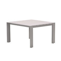Leonidas Aluminium Garden Dining Table In Taupe